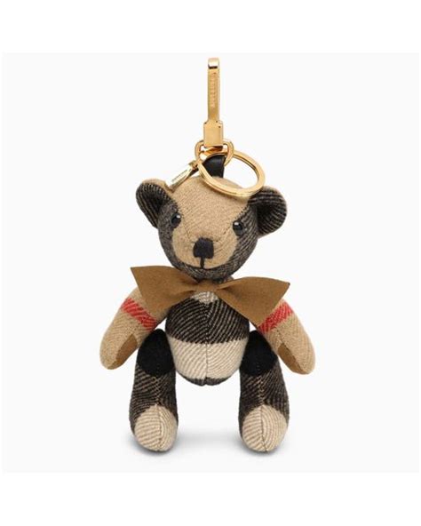 burberry cashmere teddy bear|Thomas Bear Charm with Bow Tie in Archive beige .